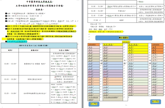 五專四技校外實習生實習後心得簡報分享會議圖片